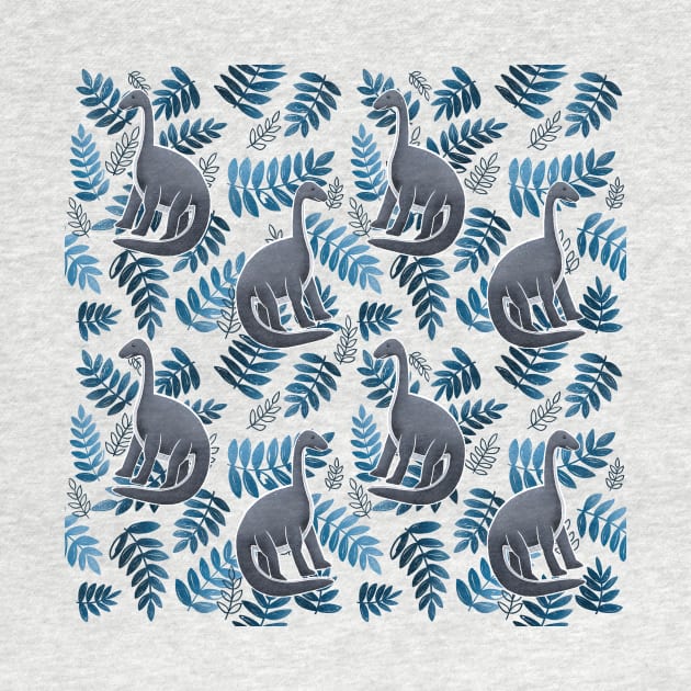 Modern Dinosaur Pattern - Blue by monitdesign